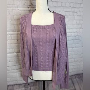 Cardigan with matching tank